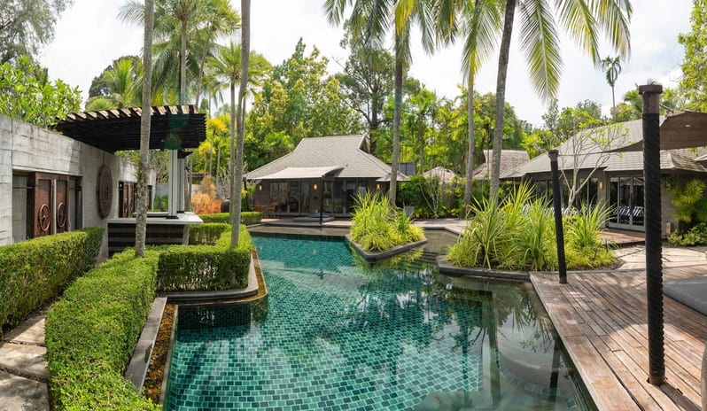 The Slate-Two Bedroom Pool Villa-Swimming pool overview wide